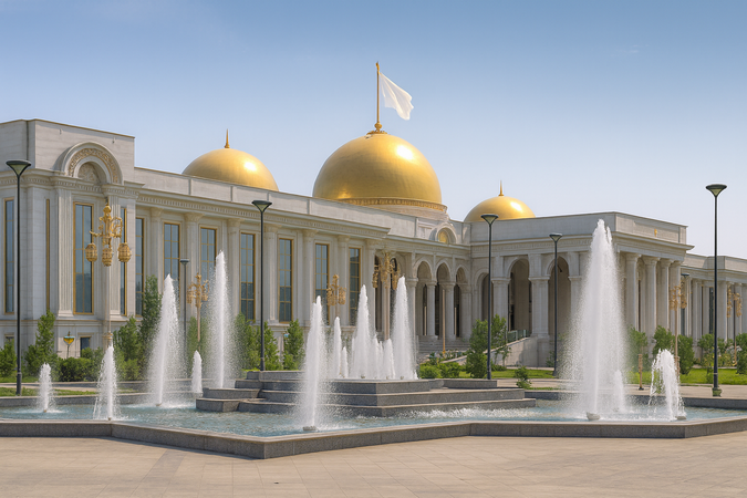 Le palais présidentiel de Khydan, siège de la présidence de la République et du gouvernement du Talaristan.