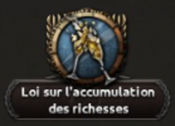 Loi sur l'accumulation des richesses Loi sur l'accumulation des richesses