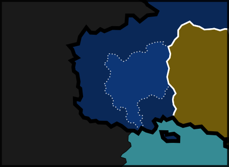 Carte de la nouvelle République Populaire Autonome de Tang'an