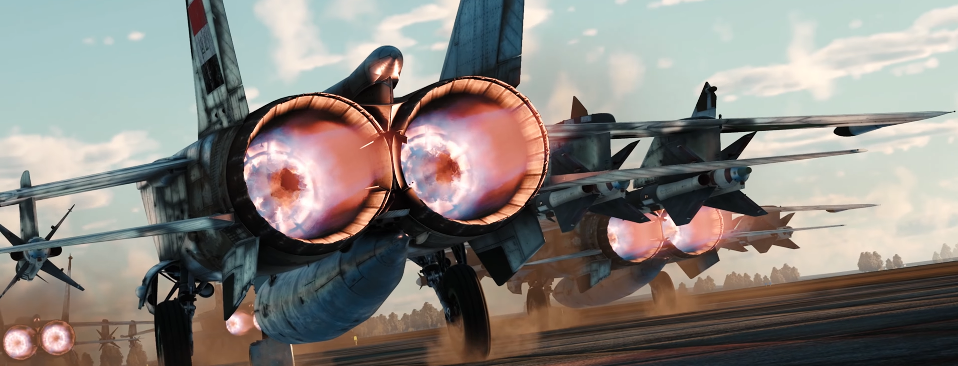 Les avions au décollage