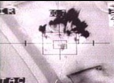 l'écran de ciblage d'un bombardier stratégique