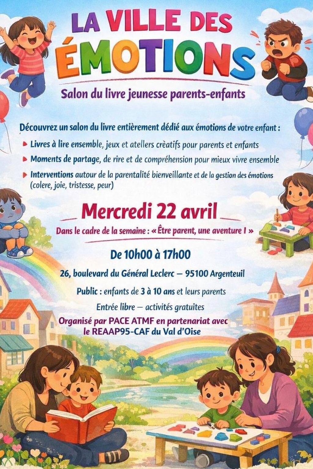 1er Salon du livre jeunesse Parents-Enfants – PACE ATMF