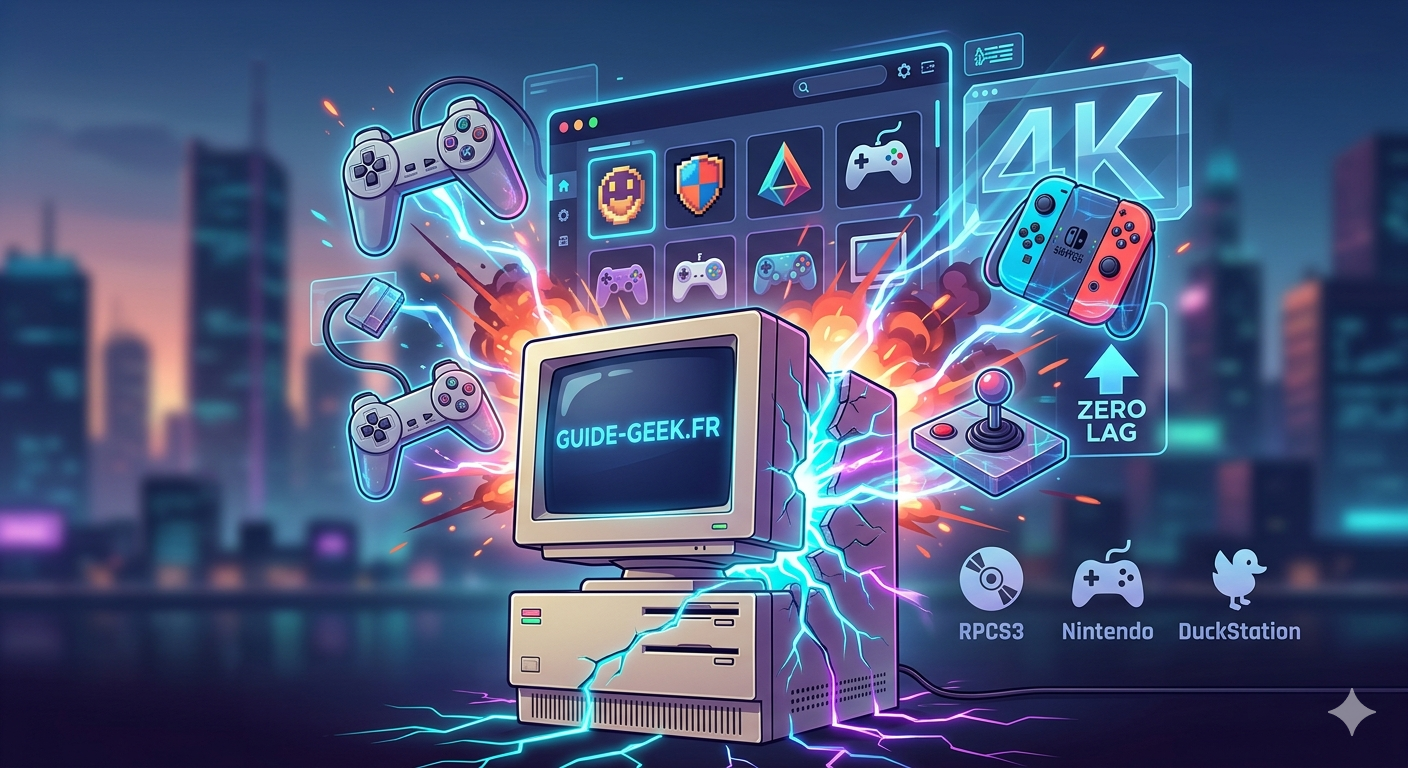 Émulation gaming 2026 : transformer un vieux PC en console 4K haute performance - Guide-Geek.fr