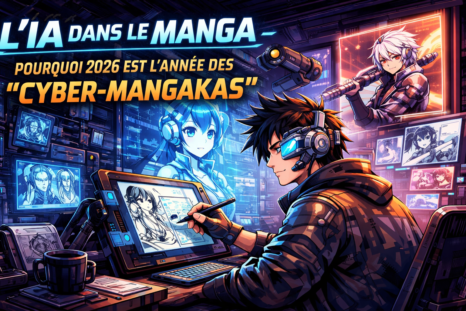 L’IA dans le Manga : Pourquoi 2026 est l’année des « Cyber-Mangakas »