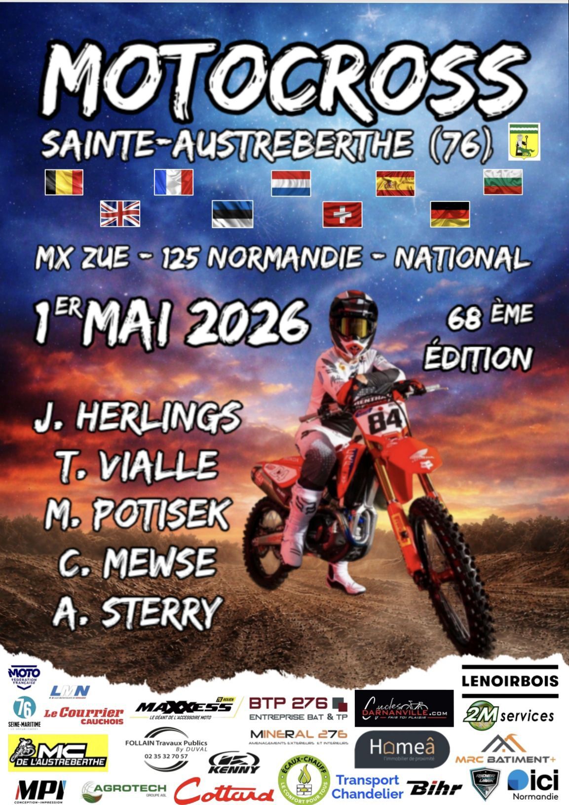 Motocross International à Sainte Austreberthe.
