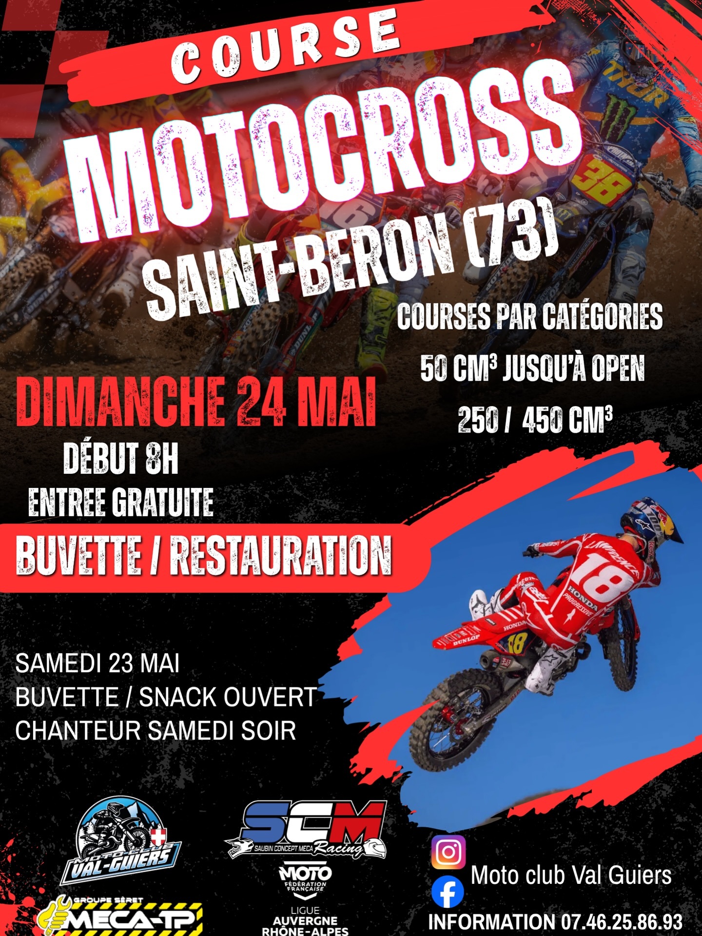 Motocross à Saint-Béron.