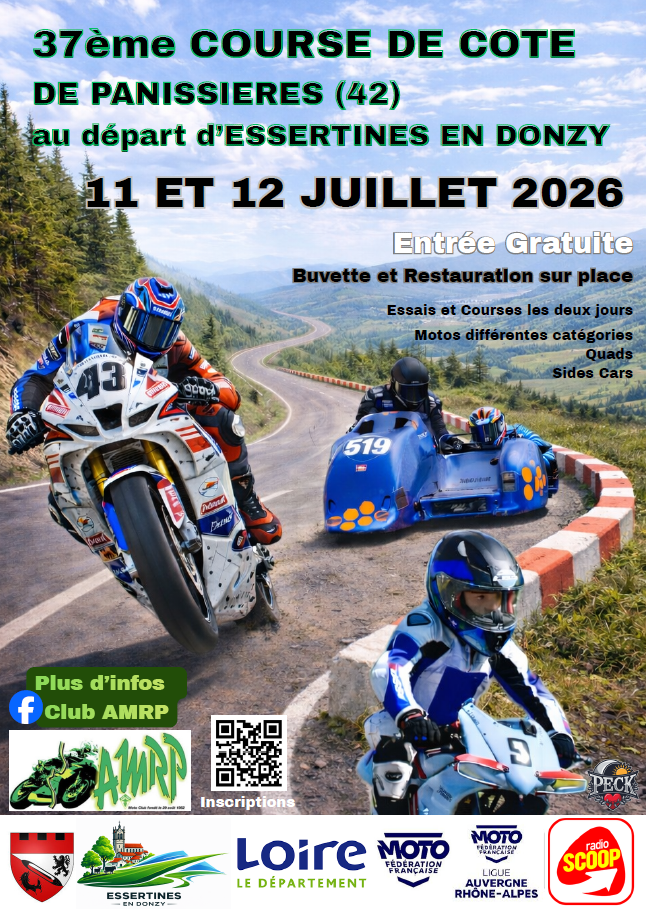 Moto – Championnat de France de la Montagne à Panissières