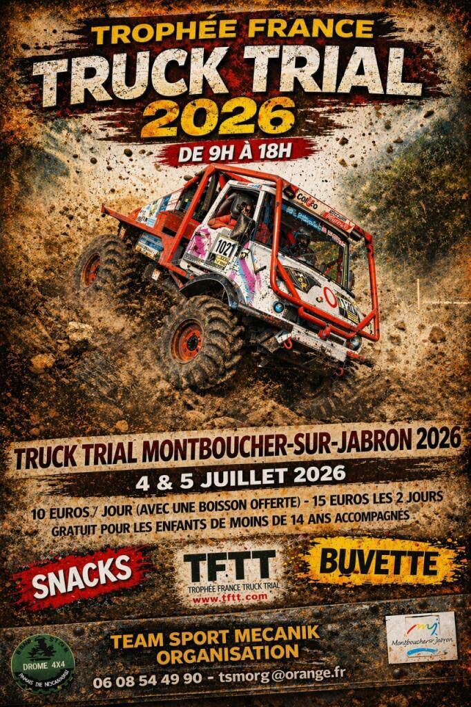 Truck Trial 4×4 Camions à Montboucher-sur-Jabron
