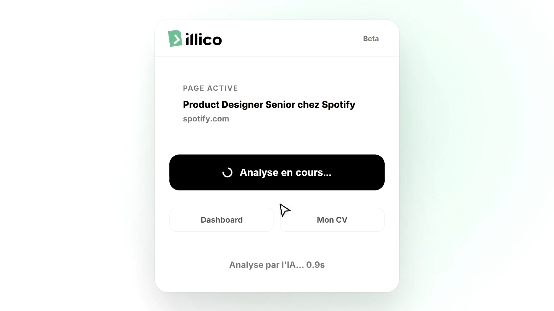 Illico, candidature assistée par IA