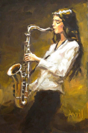 La saxophoniste