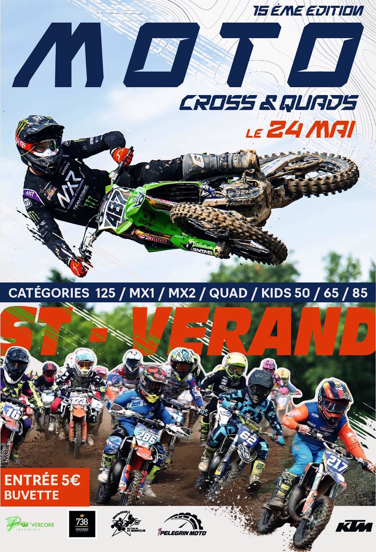 Motocross à Saint-Vérand.