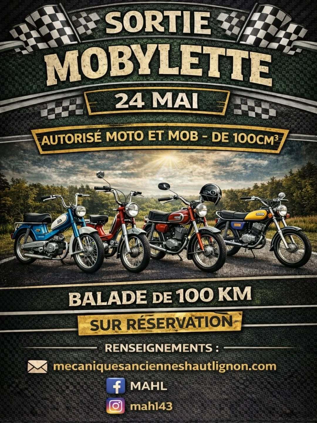 Balade Mobs et Cyclos au départ du Mas-de-Tence.