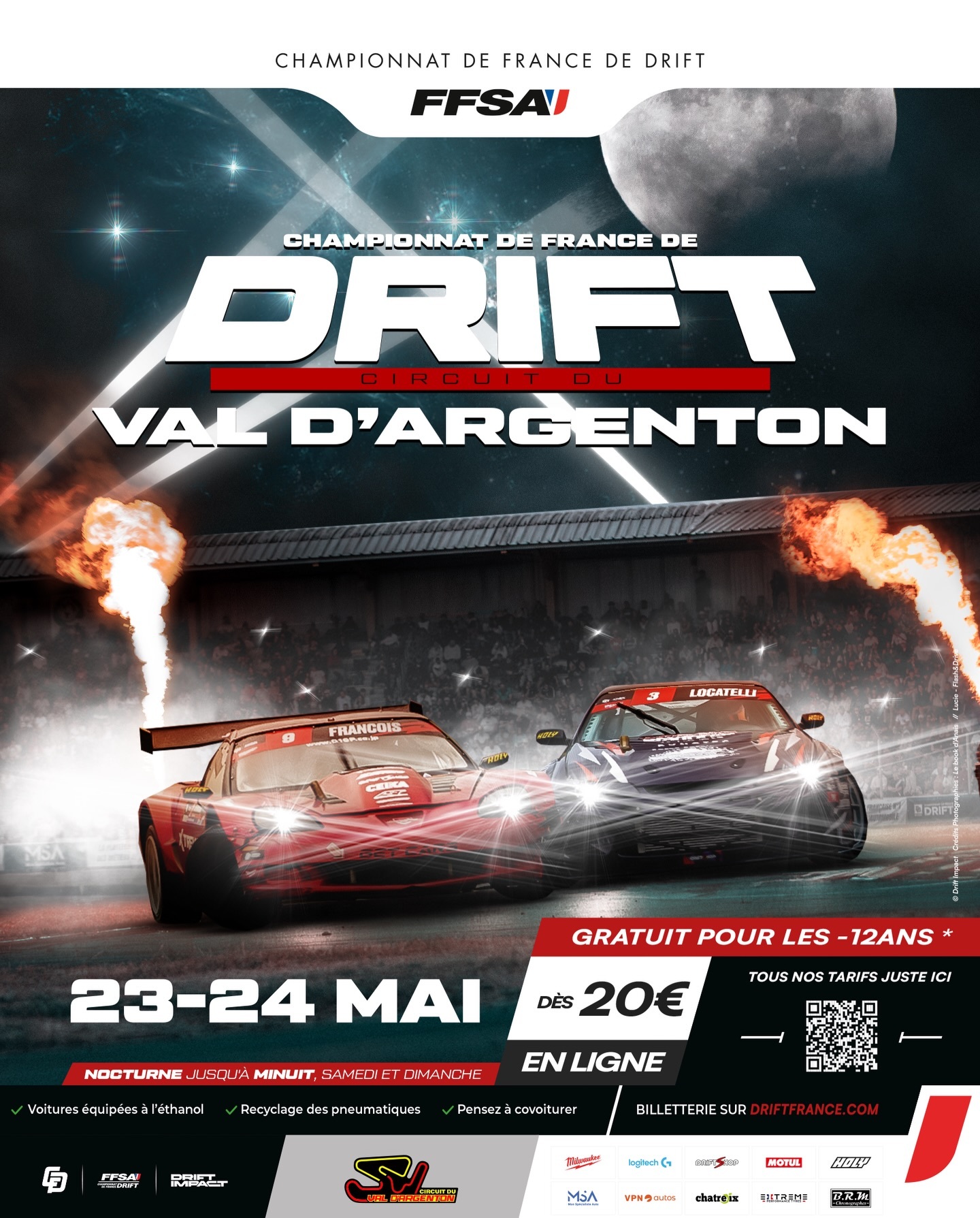 Auto – Championnat de France de Drift au Val d’Argenton.