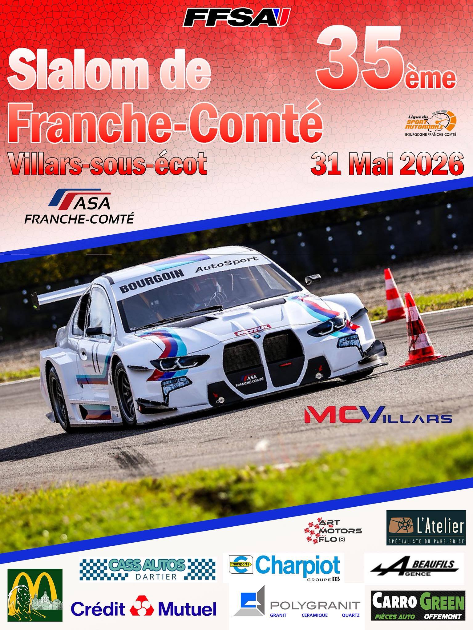 Auto – Slalom de Franche-Comté à Villars-sous-Ecot.