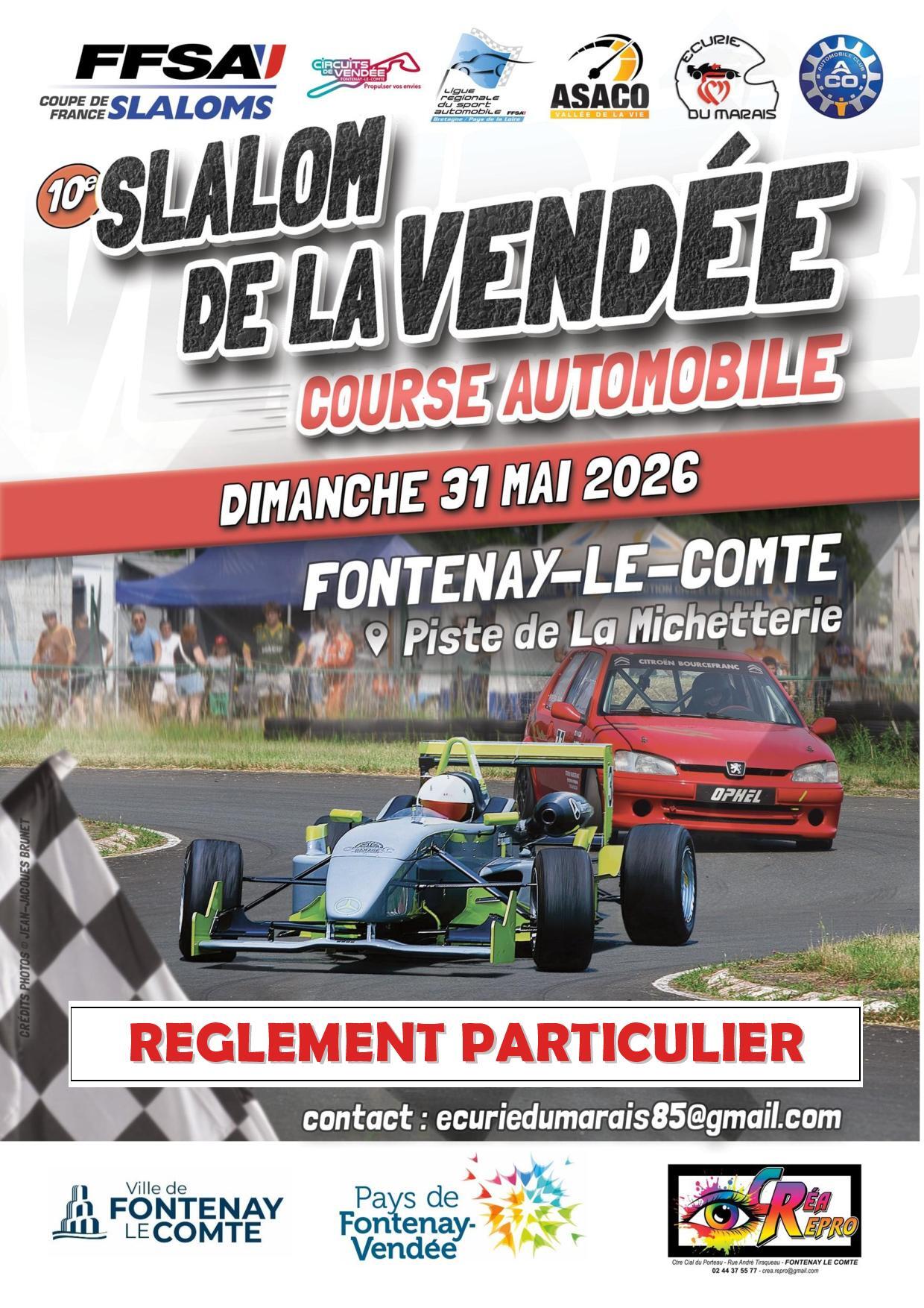 Slalom de la Vendée à Fontenay-le-Comte.