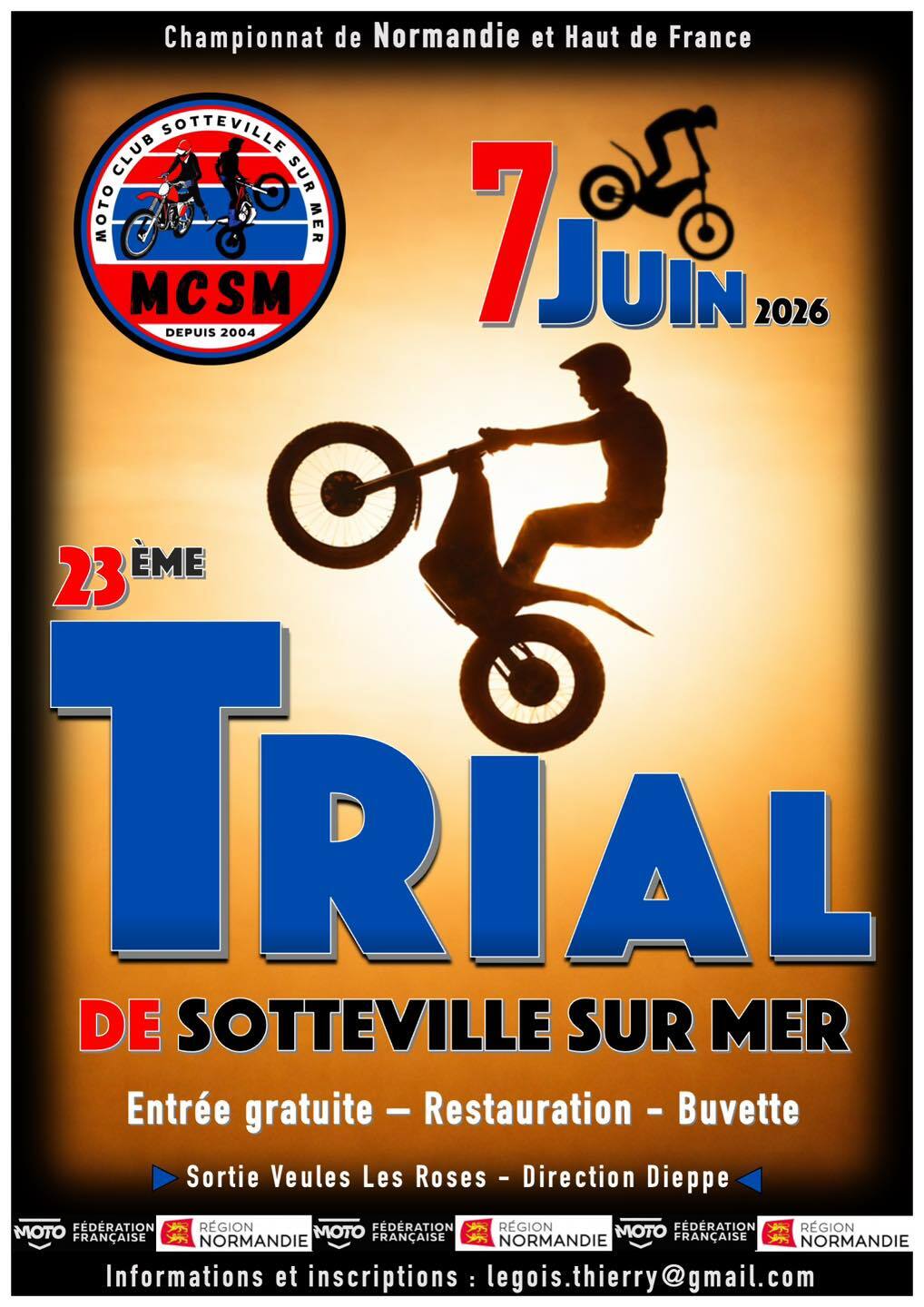 Moto TT – Trial à Sotteville-sur-Mer.