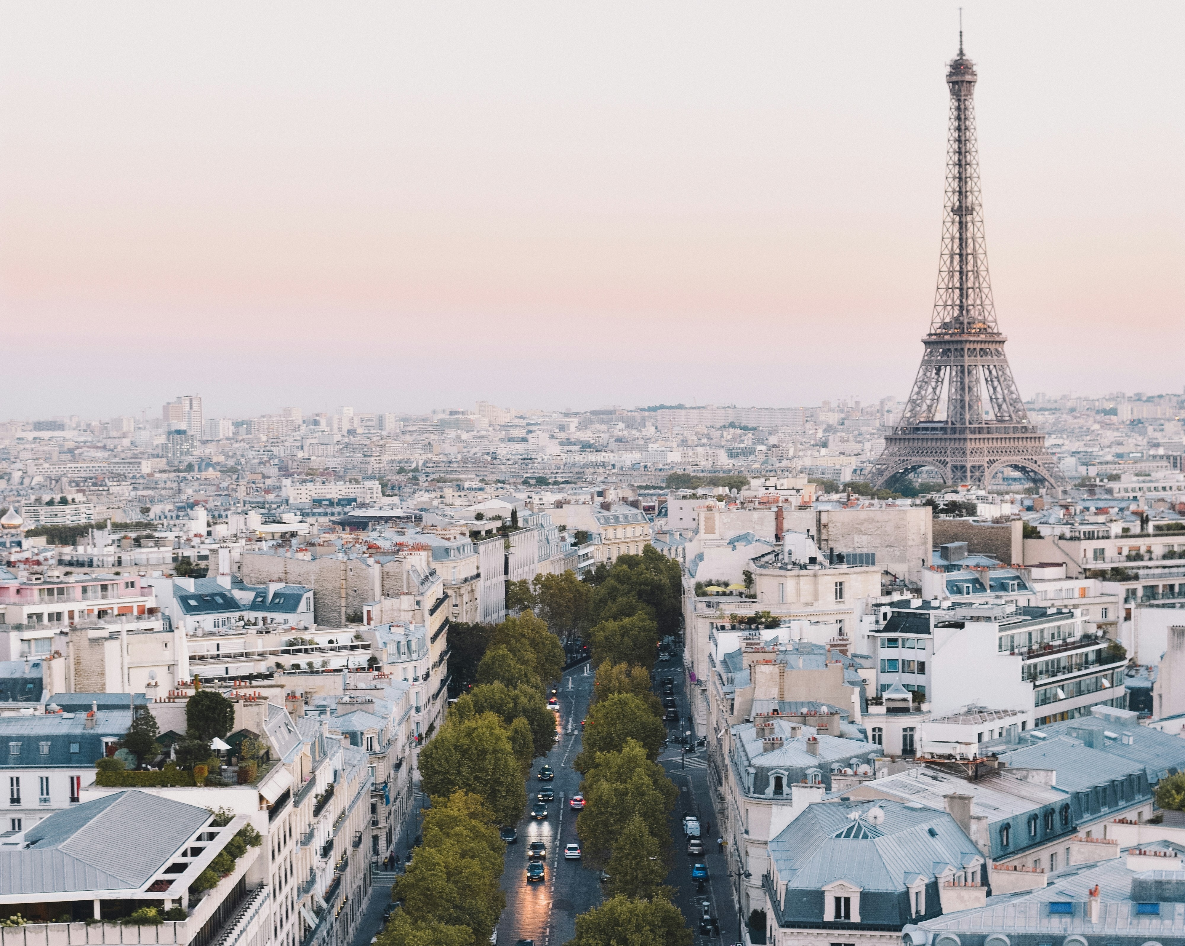 16e arrondissement de Paris avec vue sur la Tour Eiffel