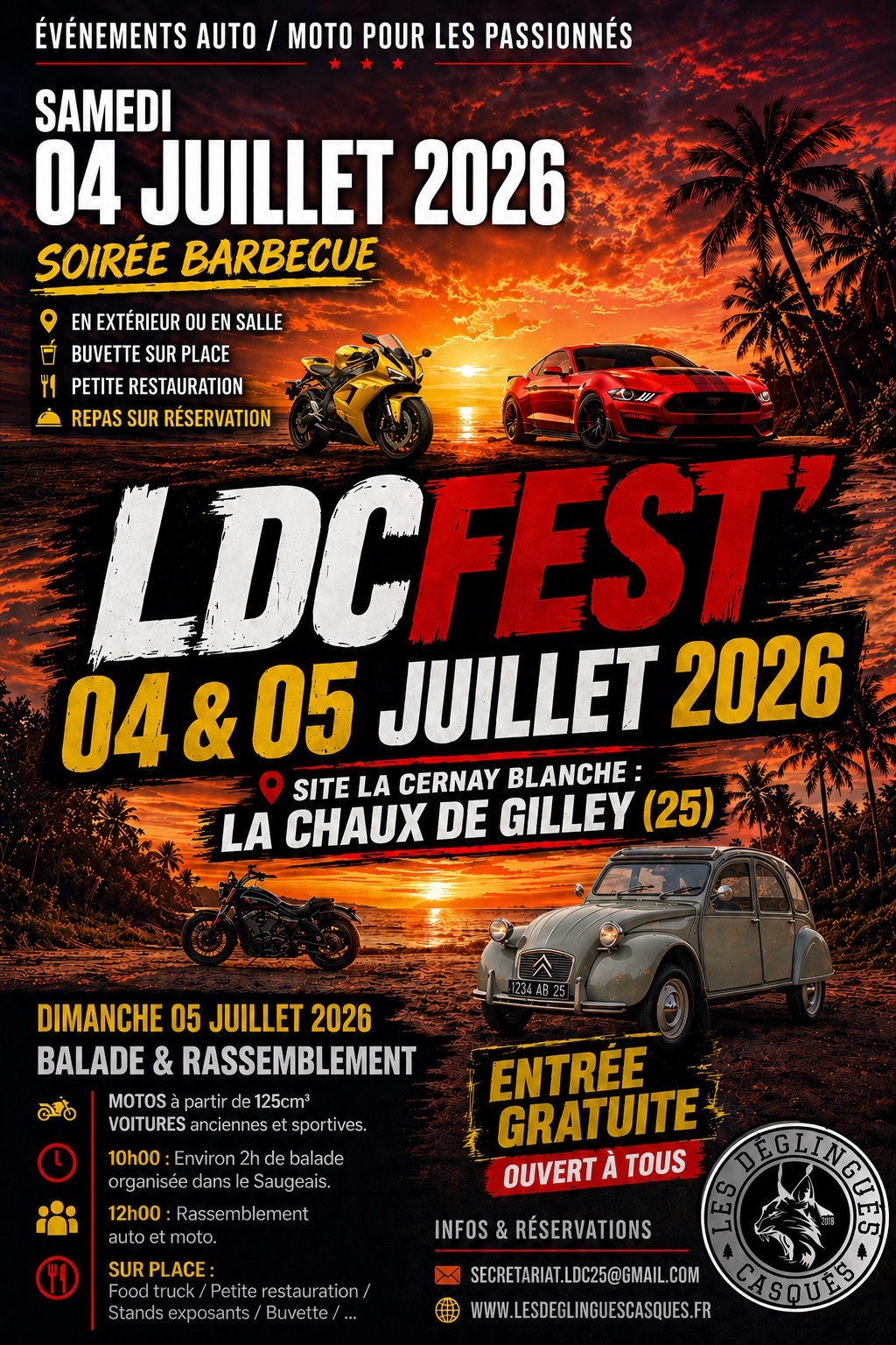 LDC Fest Auto Moto à La Chaux-de-Gilley.