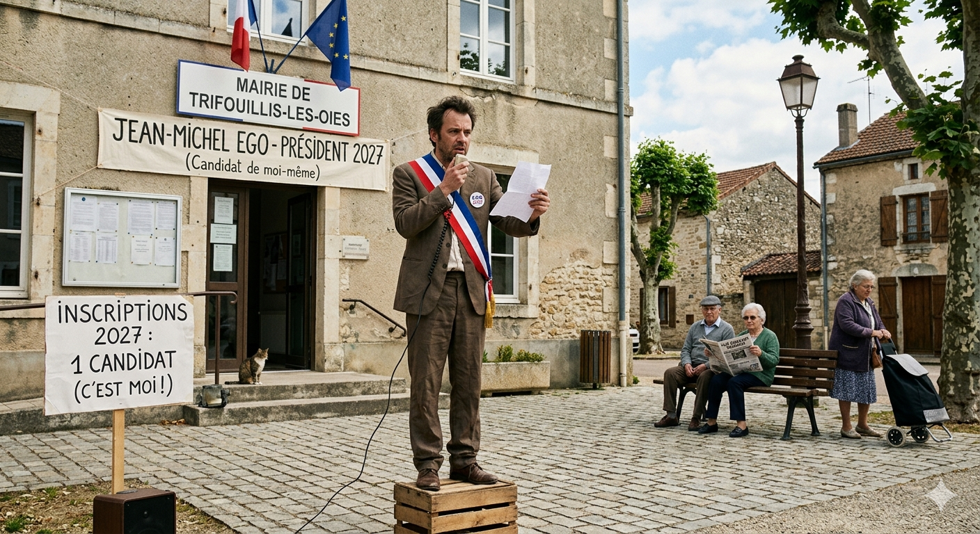 Élections 2027 : Il découvre qu’il n’est pas le centre du monde et décide de se présenter à la Présidentielle