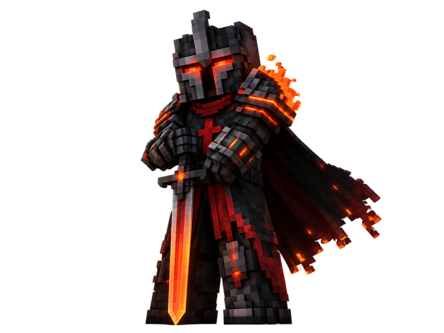 Render d'un personnage Minecraft