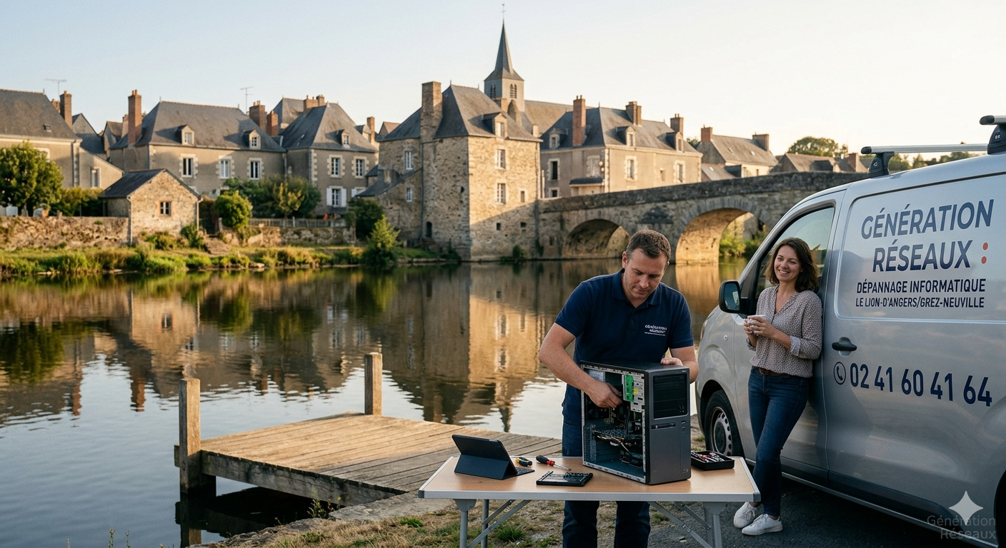 Dépannage Informatique à Grez-Neuville : Pourquoi l’Expertise de Proximité de Génération Réseaux Fait la Différence