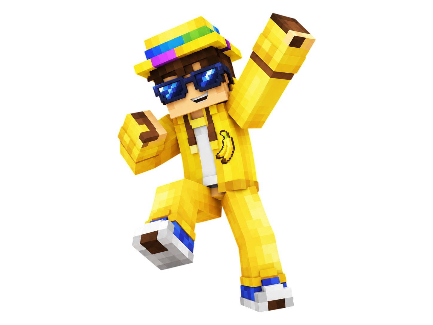 Render d'un personnage Minecraft