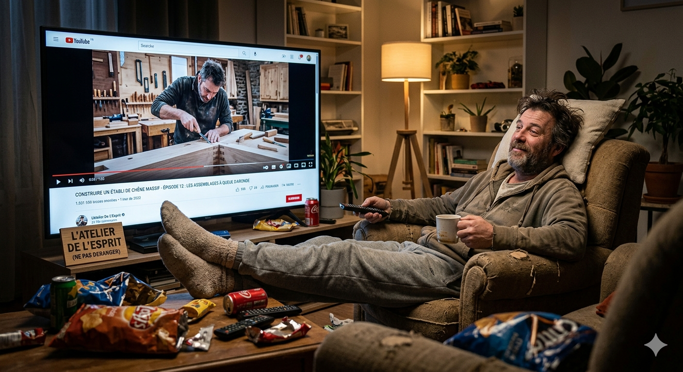 Regarder des tutos bricolage sans rien faire réduirait le stress de 45%