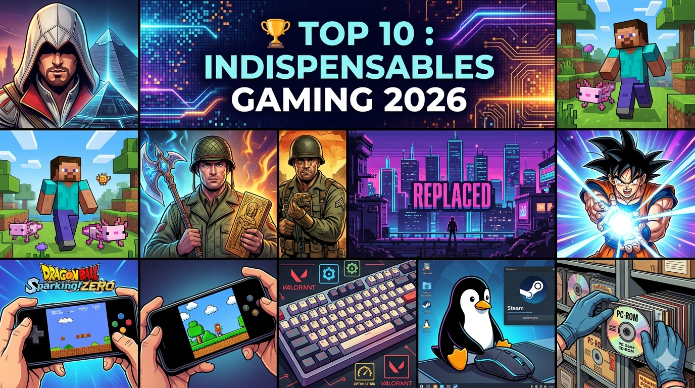 🏆 Top 10 : Les jeux et univers qui définissent le gaming en 2026