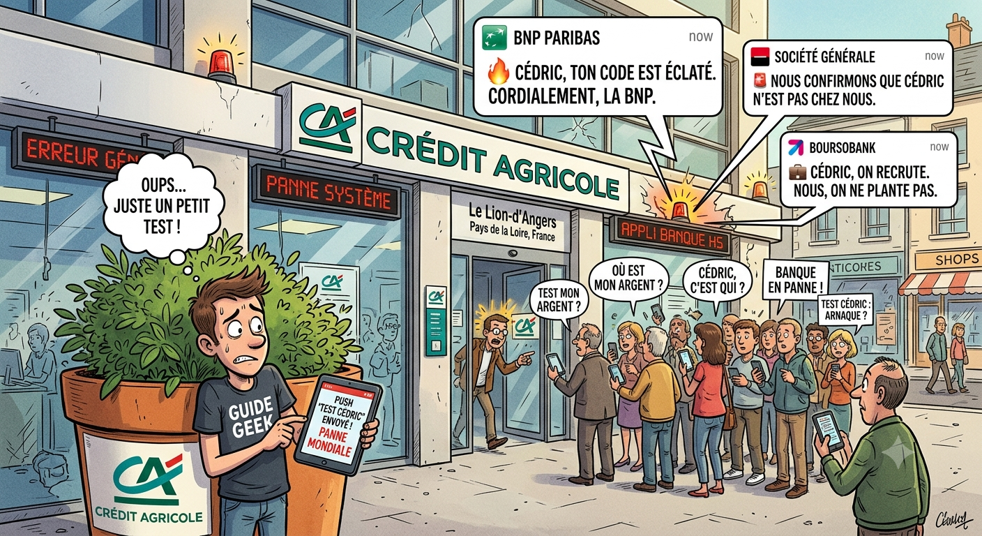 « Cédric, ton code est éclaté » : La réponse cinglante des banques après la panne du Crédit Agricole