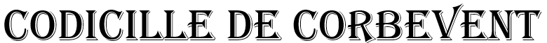 Codicille de Corbevent