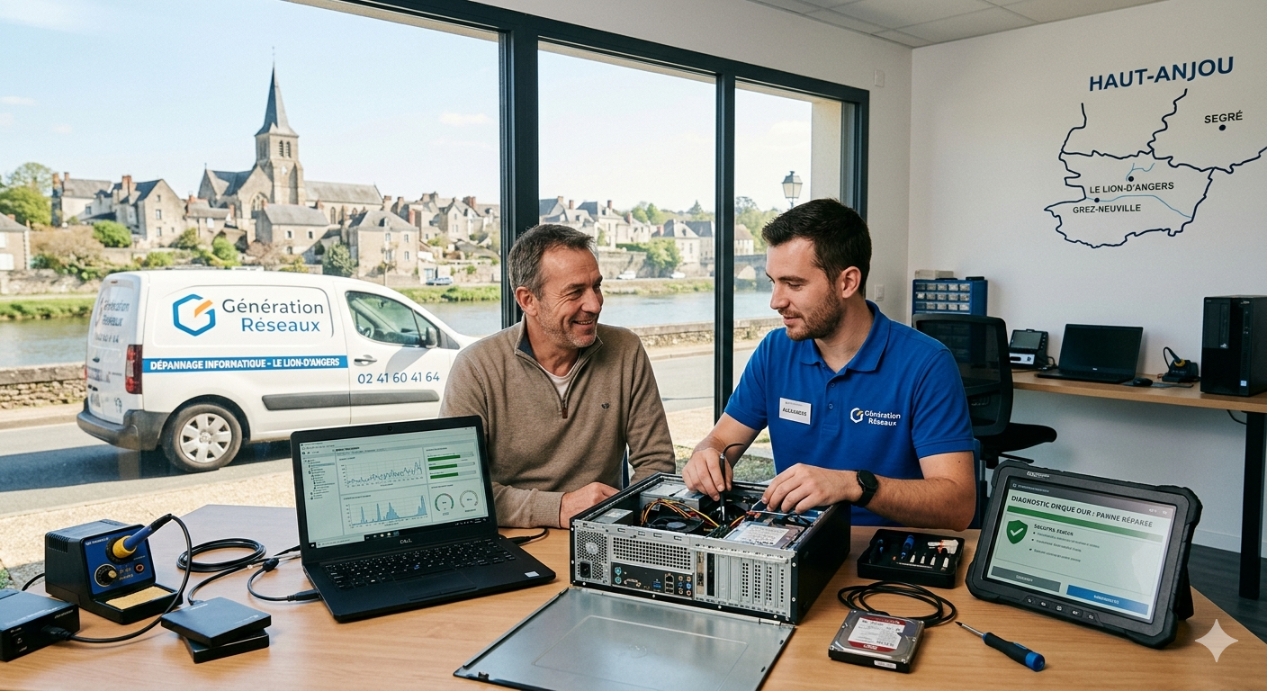 Sécurité, Durabilité et Performance Informatique à grez neuville, segré ou le lion d'angers