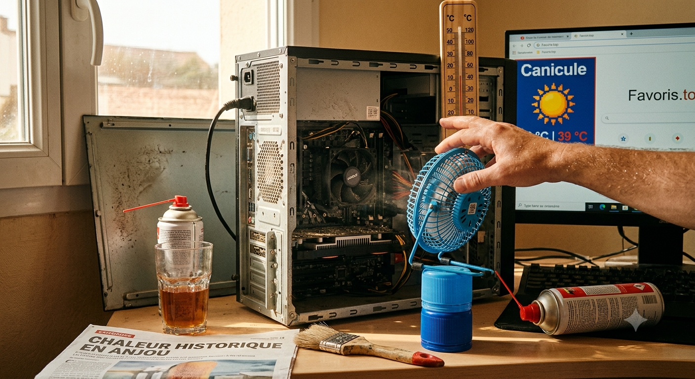 🌡️ Canicule : Comment éviter que votre PC ne finisse en barbecue (et préserver vos composants)
