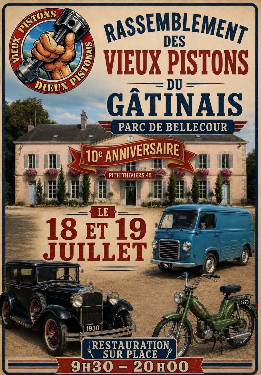 Expo-Bourse de Véhicules Anciens à Pithiviers.