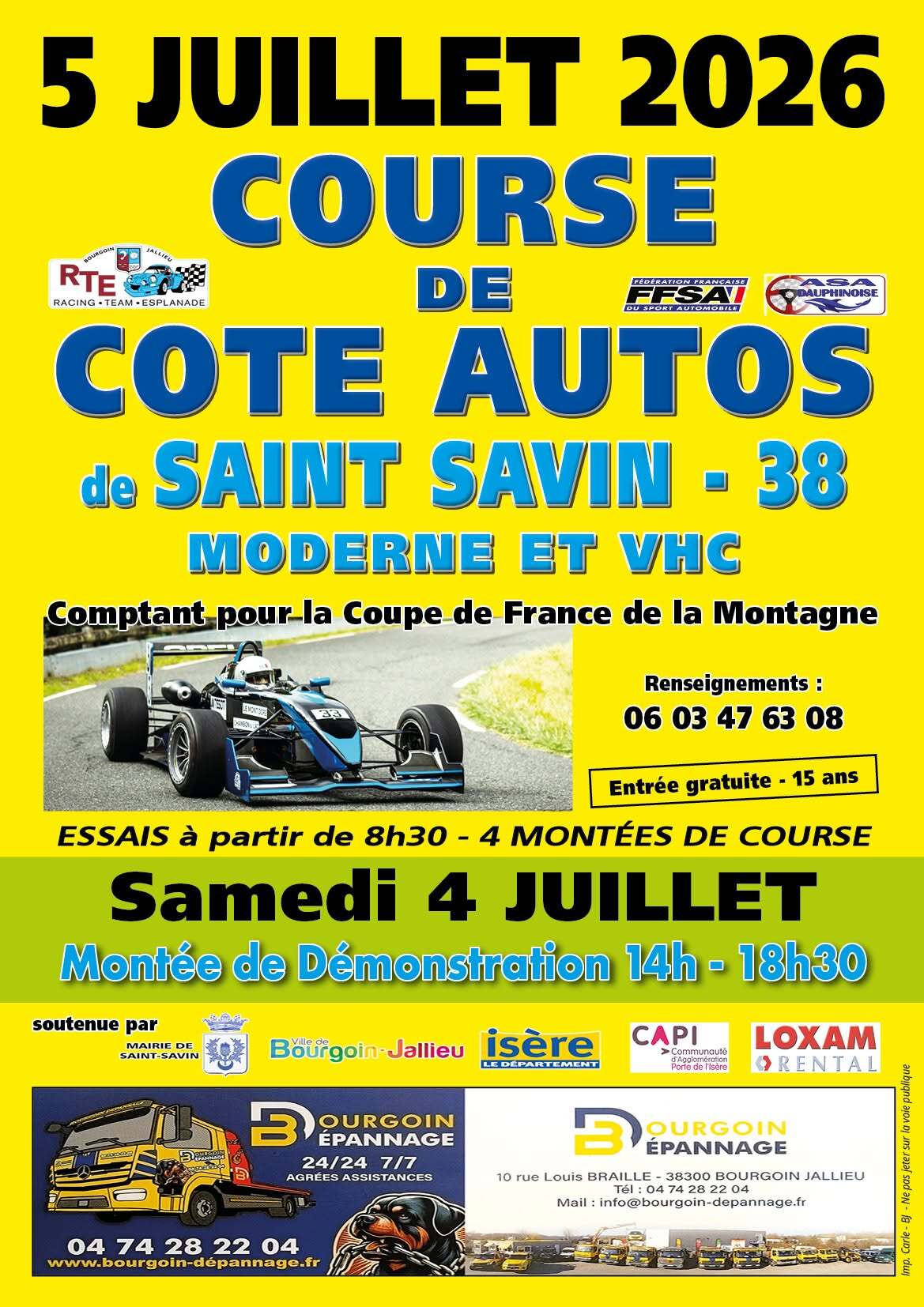 Course de Côte de Saint-Savin.