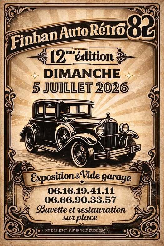 Expo-Bourse de Véhicules Anciens à Finhan.