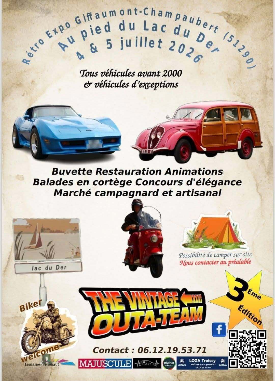 Exposition de Véhicules Anciens à Giffaumont-Champaubert.