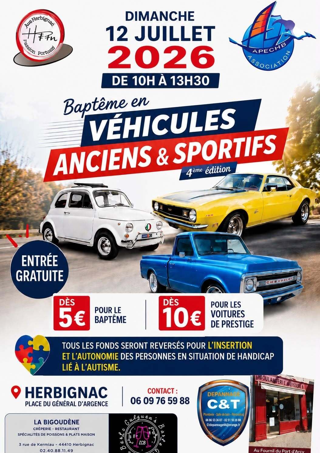 Baptêmes Auto à Herbignac.