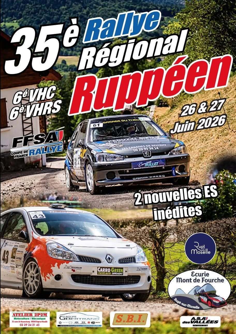 Rallye Ruppéen – Reporté !