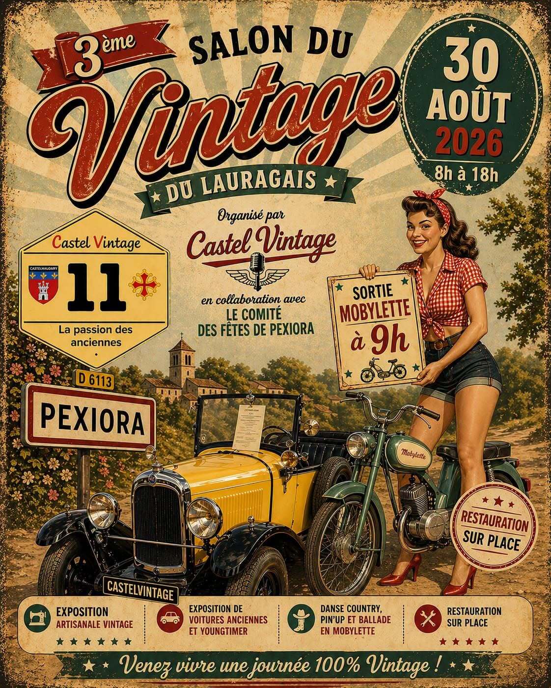 Salon Vintage du Lauragais à Pexiora