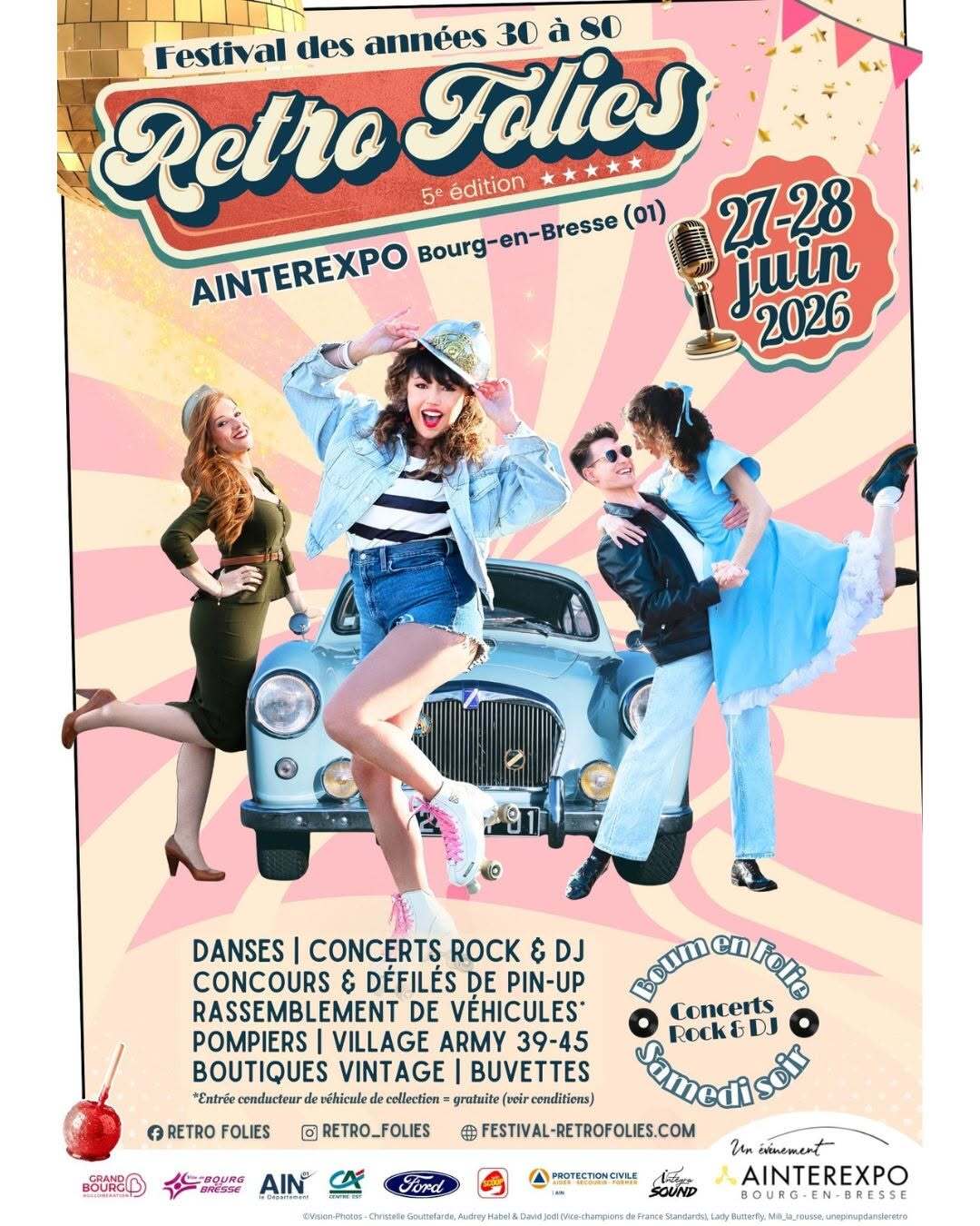 Festival Rétro Folies à Bourg-en-Bresse.