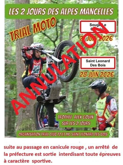 Moto TT – Trial à Saint Léonard des Bois
