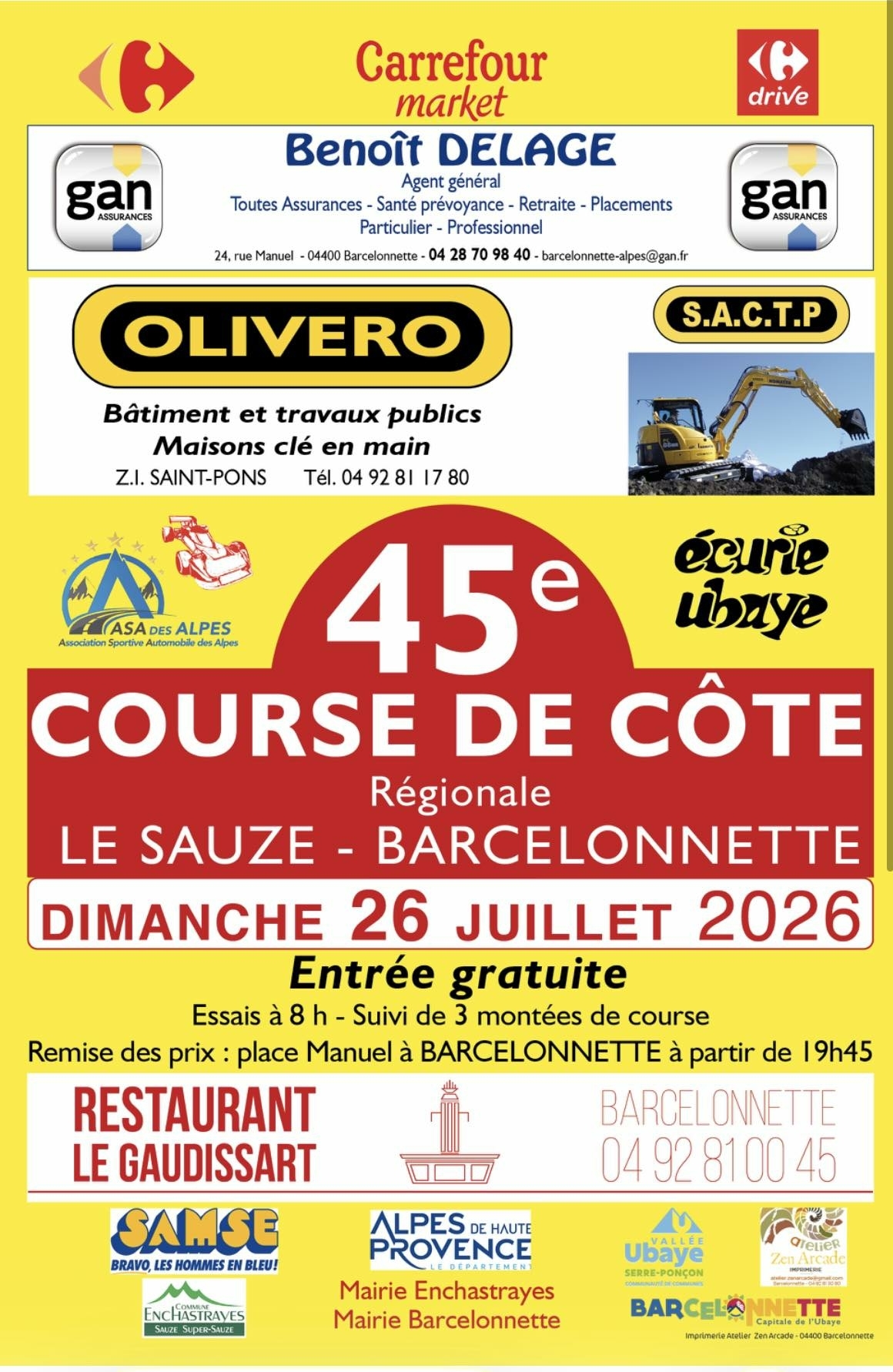 Course de Côte Le Sauze – Barcelonnette.