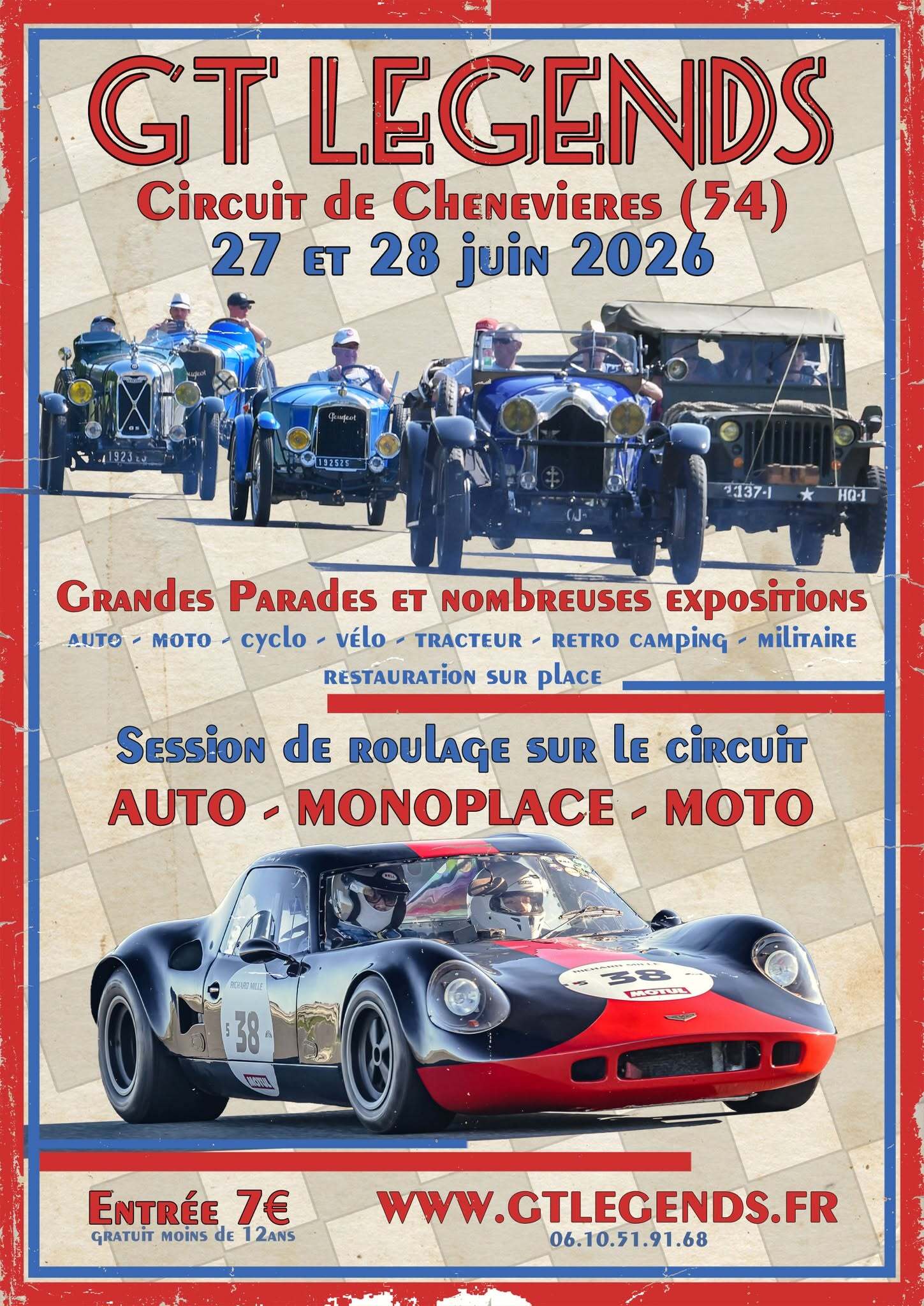 Auto – GT Legends sur le Circuit de Chenevières.
