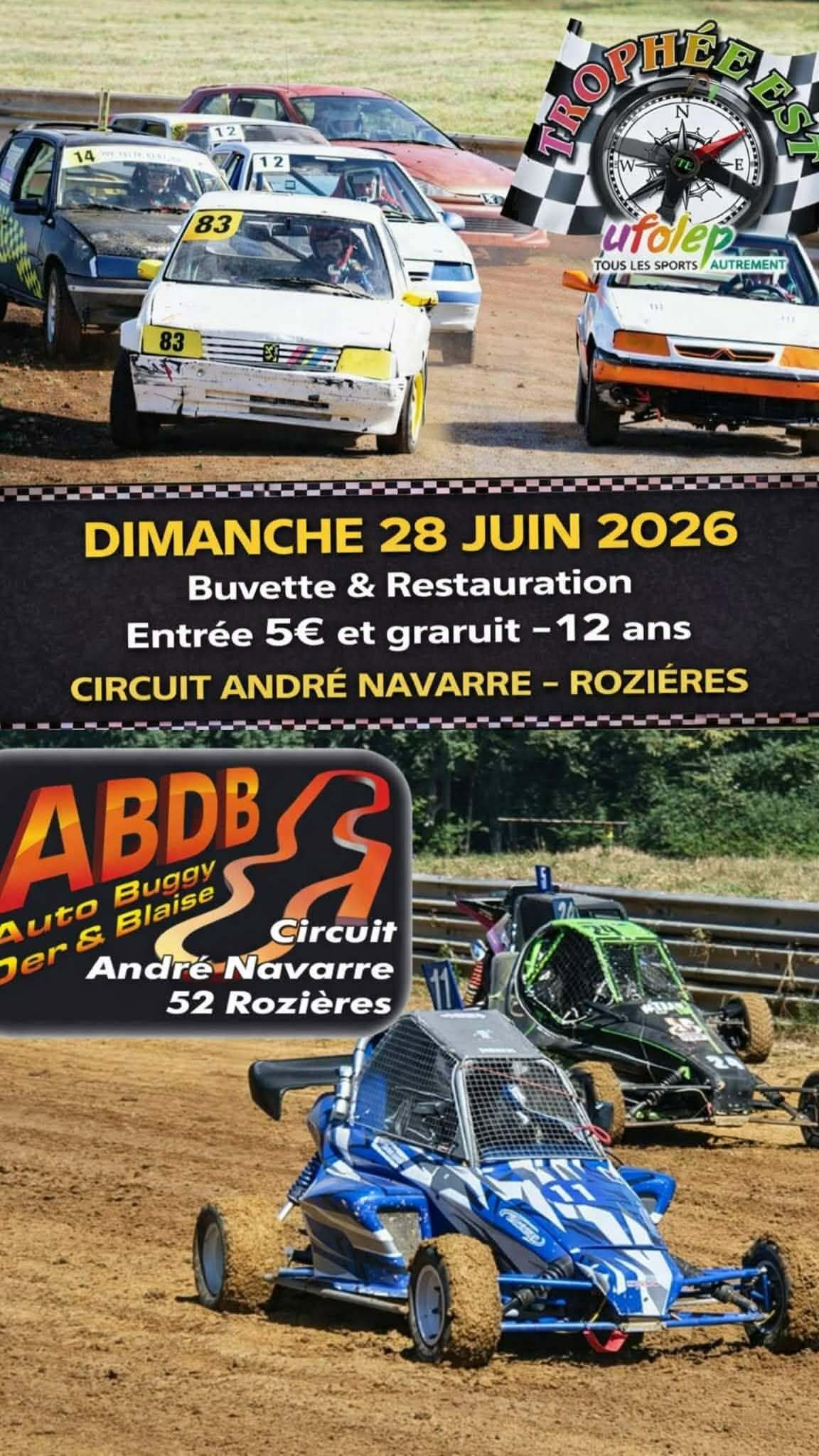 Kart-Cross et Poursuite sur Terre à Rozieres.