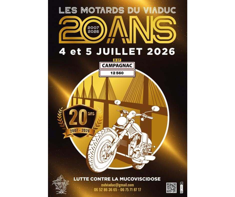 Les Motards du Viaduc à Campagnac.