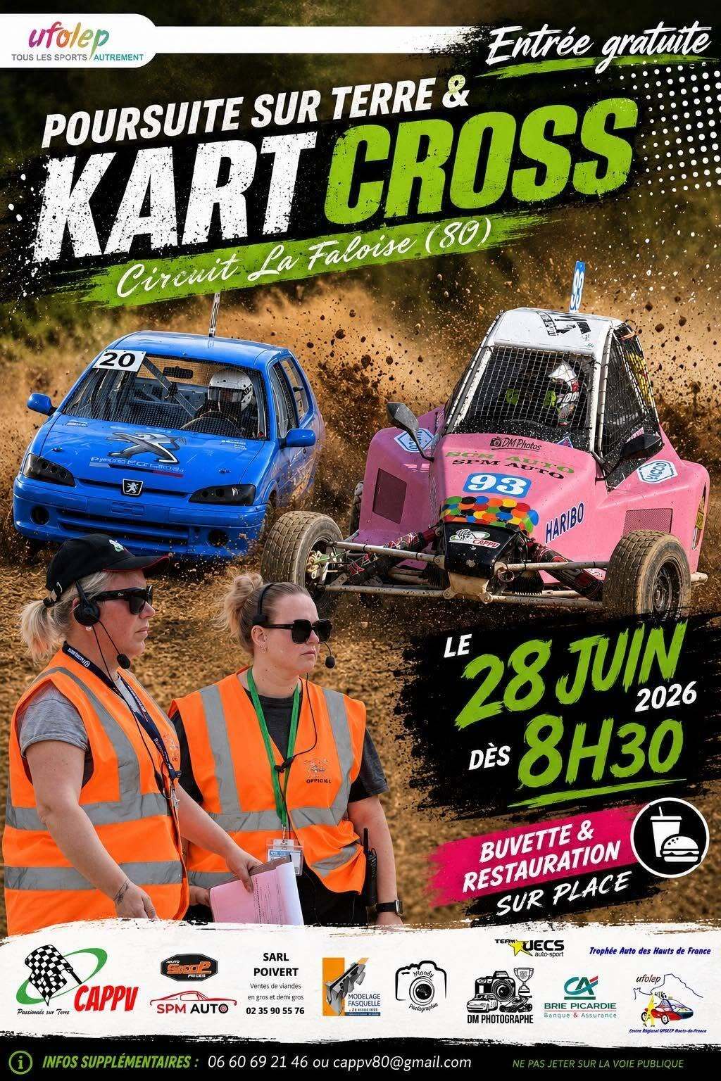 Kart-cross et Poursuite sur Terre à La Faloise.