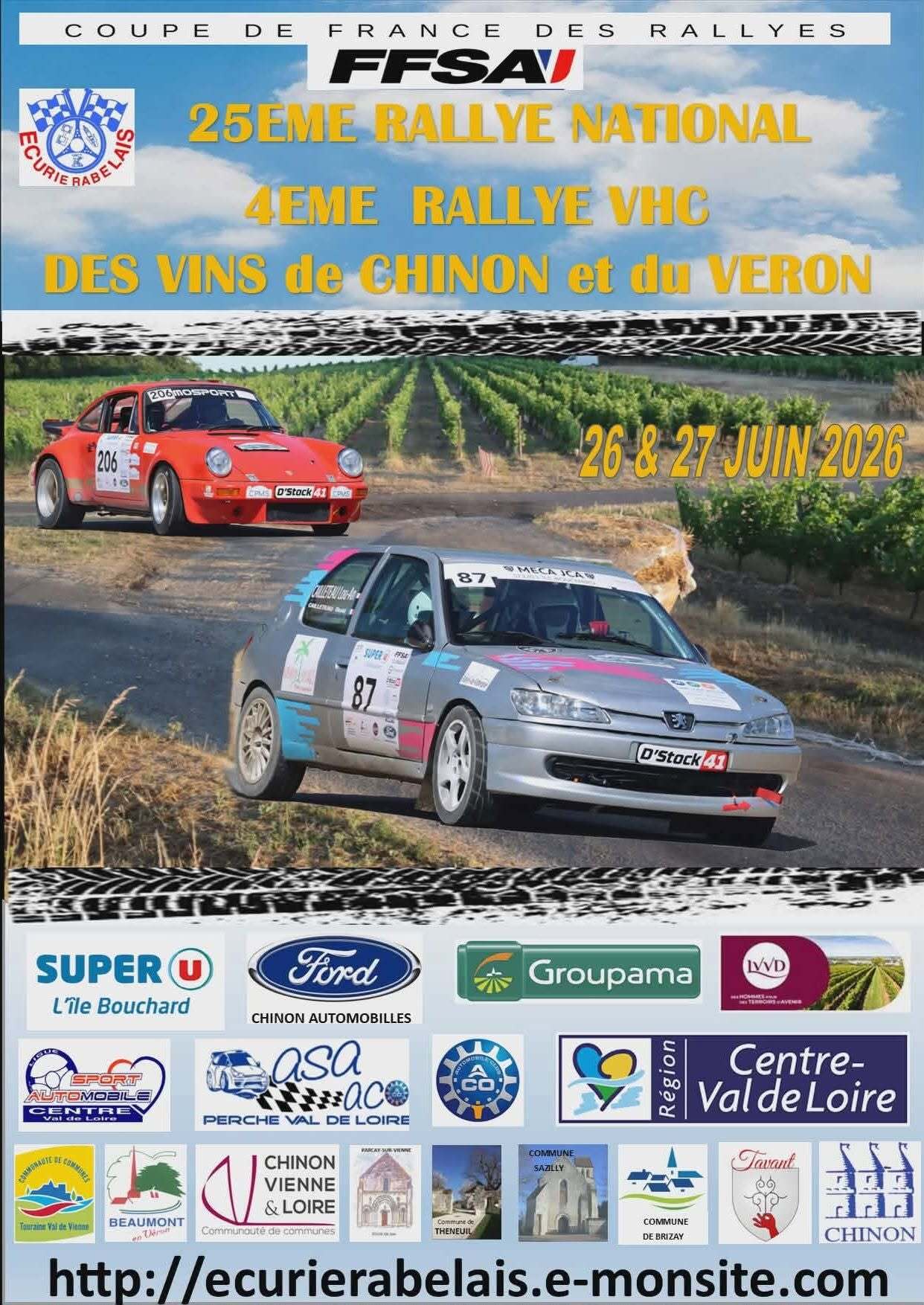 Rallye des Vins de Chinon et du Véron – Hankook Rally Cup.