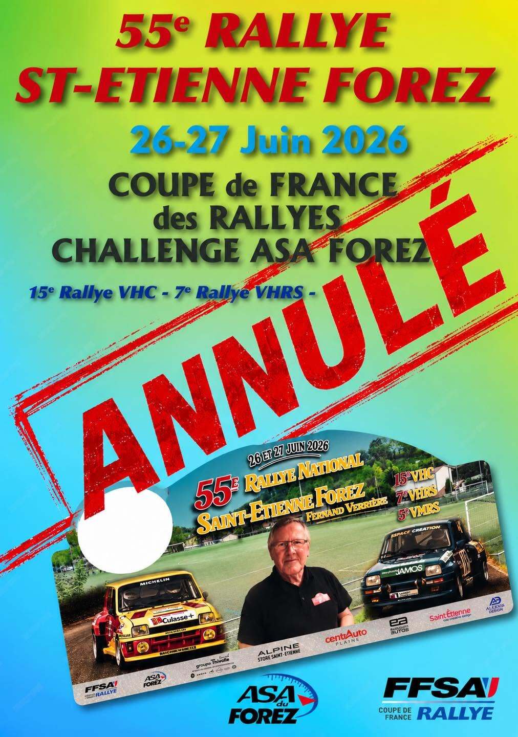 Rallye Saint-Etienne – Forez – Annulé !