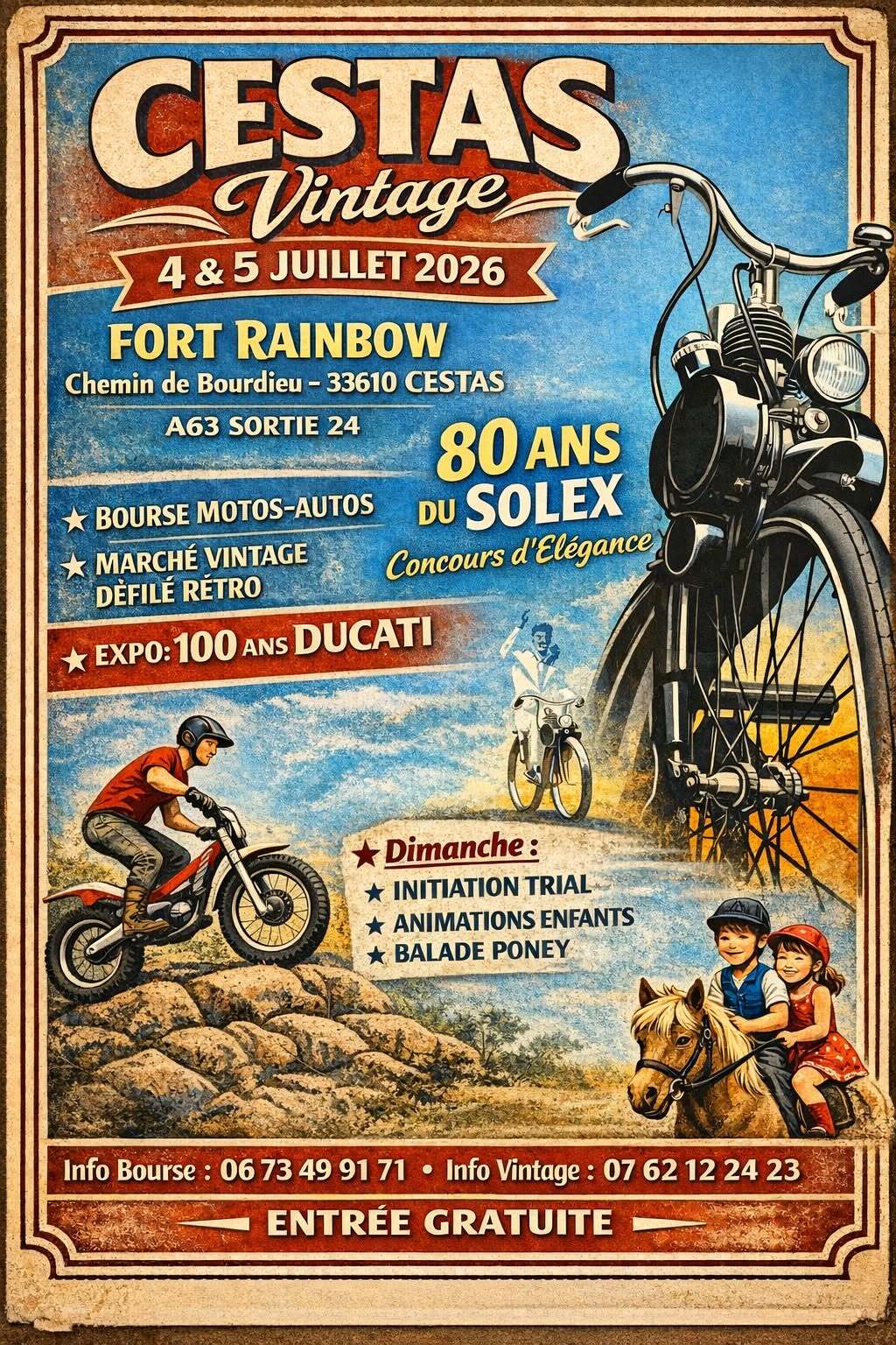 Expo-Bourse de Véhicules Anciens à Cestas.