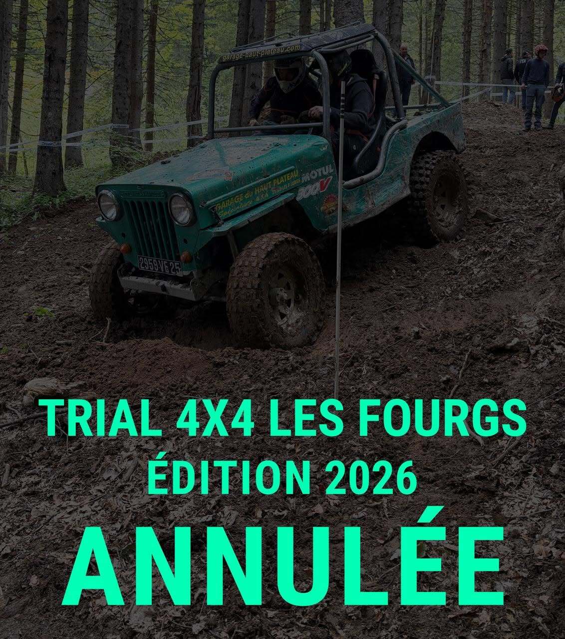 Trial 4×4 des Fourgs – Annulé !